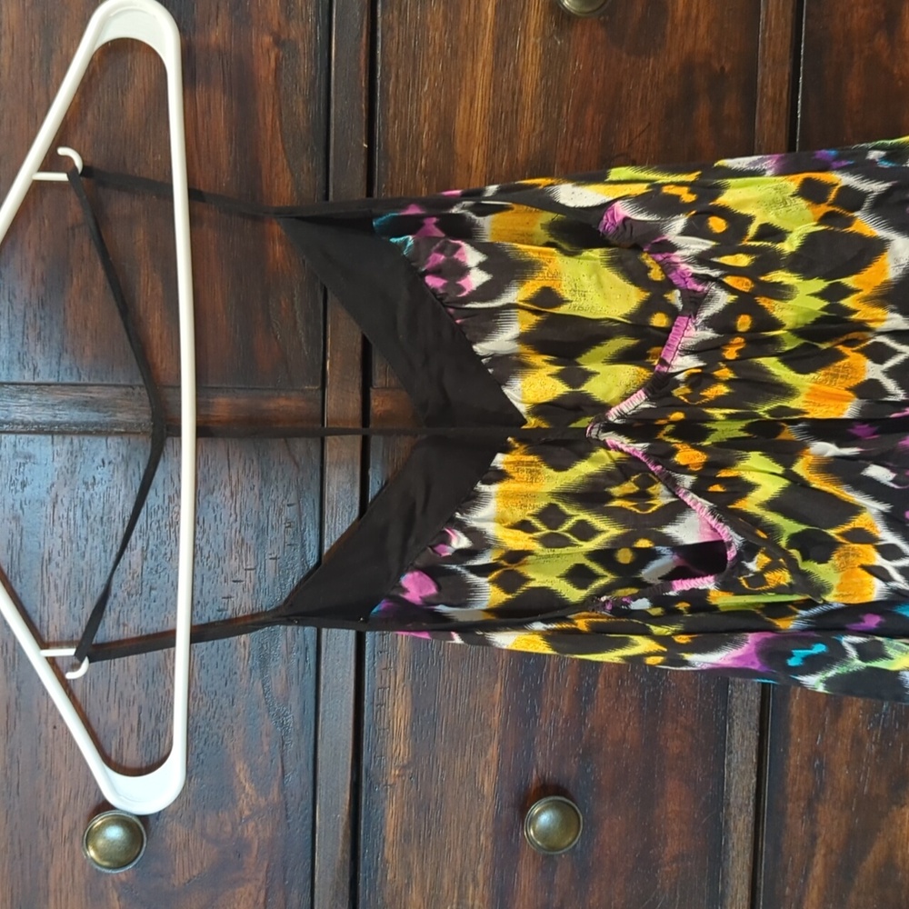 Flowy, Bohemian, T-back Strap Tank - Picture 4 of 5